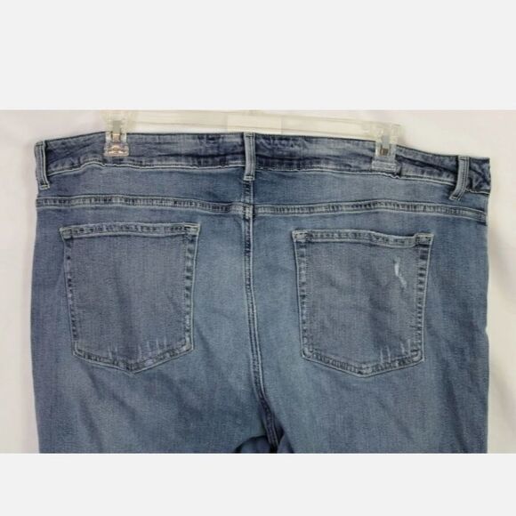 Maurices High Rise Distressed Raw Hem Jeans Stretch Denim Plus Sz 24W - Picture 4 of 6